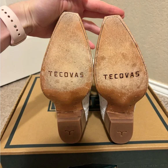 Tecovas The Sadie Snow Ostrich Size 9 - Picture 11 of 12